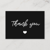 Carte d'insertion de Merci de typographie moderne (Devant)