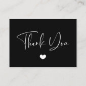 Carte d'insertion de Merci élégant et moderne (Devant)