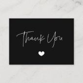 Carte d'insertion de Merci minimaliste moderne (Devant)