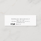 Carte d'insertion de nom de graduation tendance (Dos)