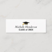 carte d'insertion de nom de remise de diplôme élég (Devant)