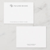 Carte d'insertion de package blanc Pauline Benjes (Devant / Derrière)