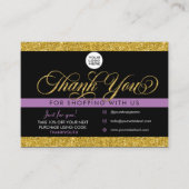 Carte d'insertion de package client parties scinti (Devant)