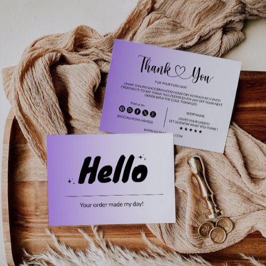 Carte d'insertion de package d'entreprise moderne