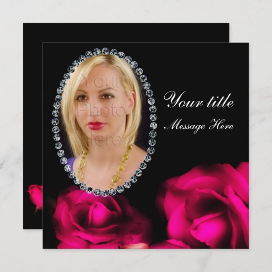 Carte d'insertion de photo - utilisation multi - (Devant / Derrière)