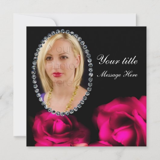 Carte d'insertion de photo - utilisation multi - (Devant)