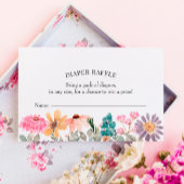 Carte d'insertion de rabat fleur sauvage