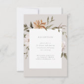 Carte d'insertion de réception de fleurs sauvages (Devant)