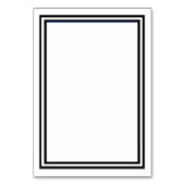 Carte d'insertion de réception - Double garniture  (Dos)