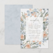 Carte d'insertion de réception Garden Flourish (Devant / Derrière)