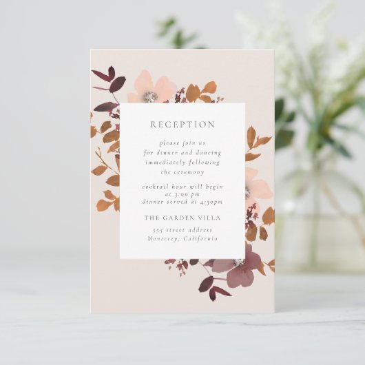 Carte d'insertion de réception Garden Love (Debout devant)