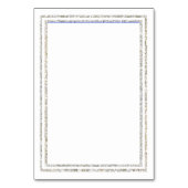 Carte d'insertion de réception - Garniture paillet (Dos)