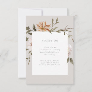 Carte d'insertion de réception Wild Florals