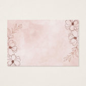 Carte d'insertion de registre cadeau de douche flo (Dos)