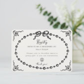 Carte d'insertion de registre de cadeaux à l'arc e (Debout devant)