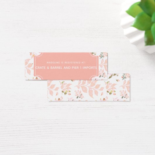 Carte d'insertion de registre de douche de mariage (Bureau)