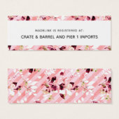 Carte d'insertion de registre de Fêtes des mariées (Devant & derrière)