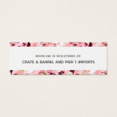 Carte d'insertion de registre de Fêtes des mariées (Devant)