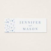 Carte d'insertion de registre de mariage floral bl (Devant)