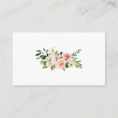 Carte d'insertion de registre de Mariage rose flou (Dos)