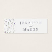 Carte d'insertion de registre QR mariage floral La (Devant)