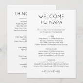 Carte d'insertion de sac de bienvenue (Devant / Derrière)