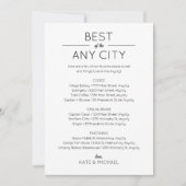 Carte d'insertion de sac de bienvenue (Devant)