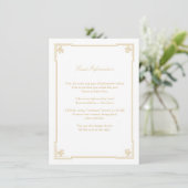 Carte d'insertion de style Art déco Mariage (Debout devant)