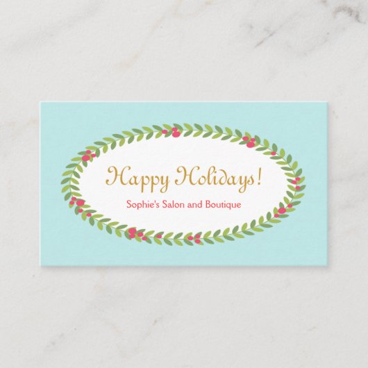 Carte d'insertion de voeux de vacances (Devant)