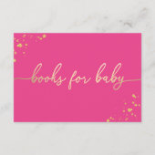 Carte d'insertion des livres en or rose chaud (Dos)