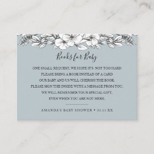 Carte d'insertion d'invitation de baby shower de