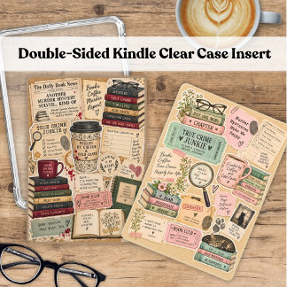 Carte d'insertion double face pour Kindle pour amo