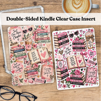 Carte d'insertion double face pour Kindle Romance