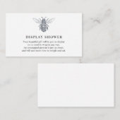 Carte d'insertion du Baby shower d'affichage des a (Devant / Derrière)