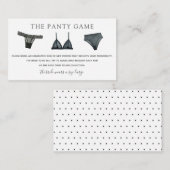 Carte d'insertion du jeu de la culotte (Devant / Derrière)