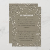 Carte d'insertion du Mariage Brown de la respirati (Devant / Derrière)