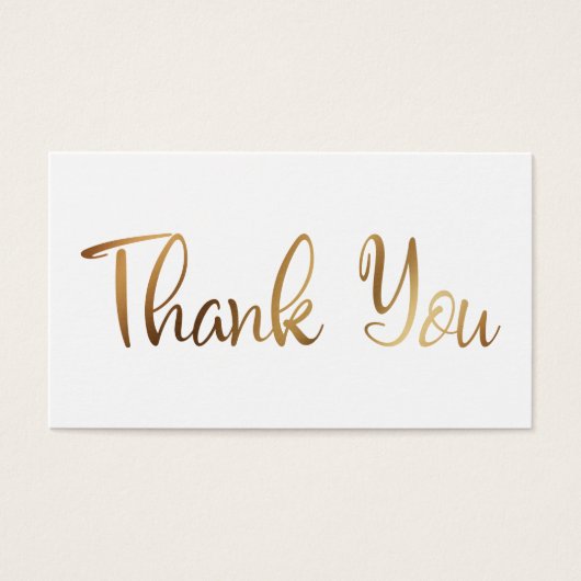 Carte d'insertion du Merci Mariage Or Favor (Devant)