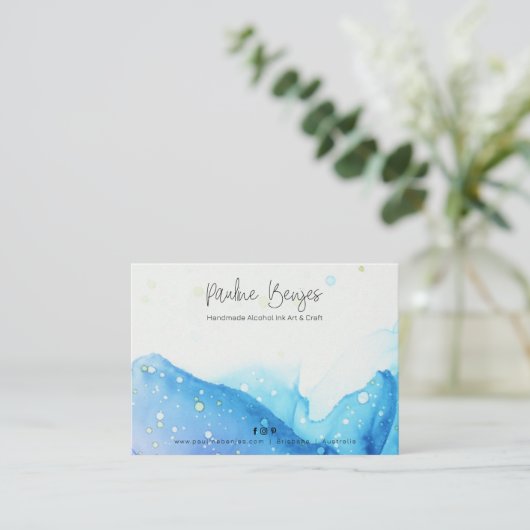 Carte d'insertion du package Pauline Benjes Blue2 (Debout devant)