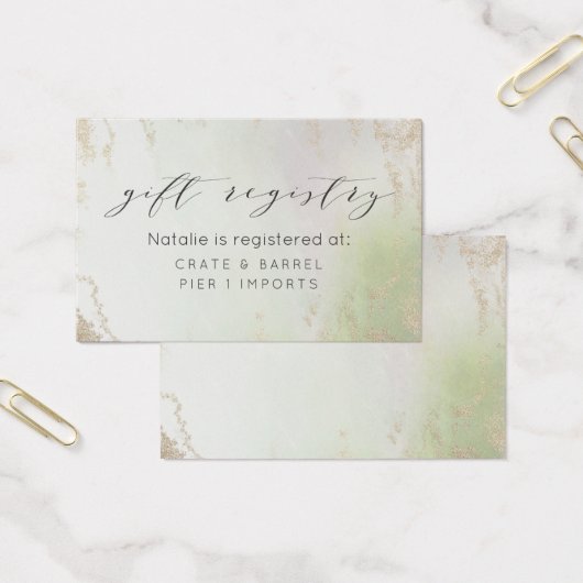 Carte d'insertion du registre cadeau Ombre Spring  (Bureau)