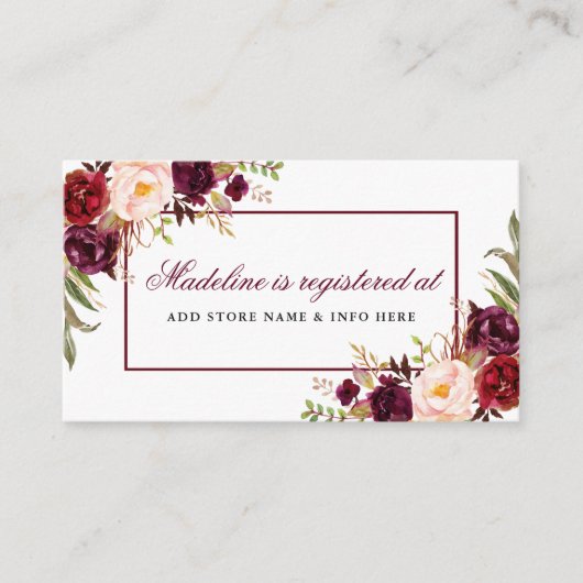 Carte d'insertion du registre de Fêtes des mariées (Devant)