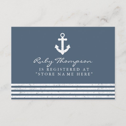 Carte d'insertion du registre des Baby showers nau (Devant)