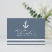 Carte d'insertion du registre des Baby showers nau (Debout devant)