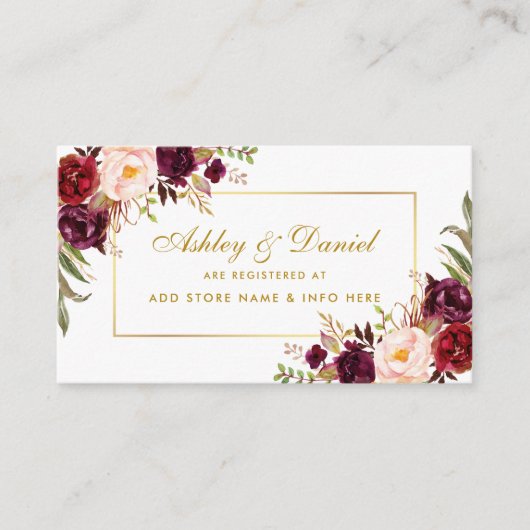 Carte d'insertion du registre floral de Bourgogne (Devant)