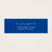 Carte d'insertion du registre Mariage Sapphire Tid (Devant)