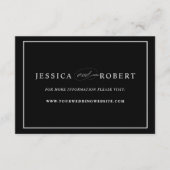 Carte d'insertion du site web Mariage noir (Devant)