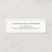 Carte d'insertion élégante de la carte de nom Gold (Dos)