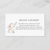 Carte d'insertion Elephant Books for Baby (Devant)