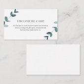 Carte d'insertion Eucalyptus (Devant / Derrière)