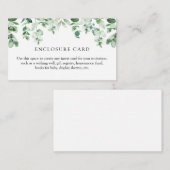 Carte d'insertion Eucalyptus (Devant / Derrière)