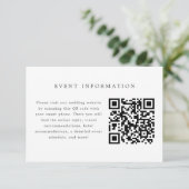 Carte d'insertion Faire-part de mariage verte et b (Debout devant)